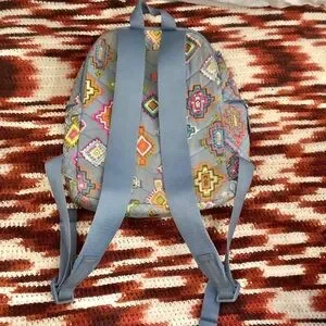 VERA BRADLEY WOMEN\'S HADLEY BLUE MINI QUILTED BACKPACK PAINTED MEDALLIONS Vera bradley small backpack in the | Mercari main image 4